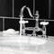 Kingston Brass KS3911PX Restoration Bathroom Bridge Faucet, Polished Chrome KS3911PX - alternate 3